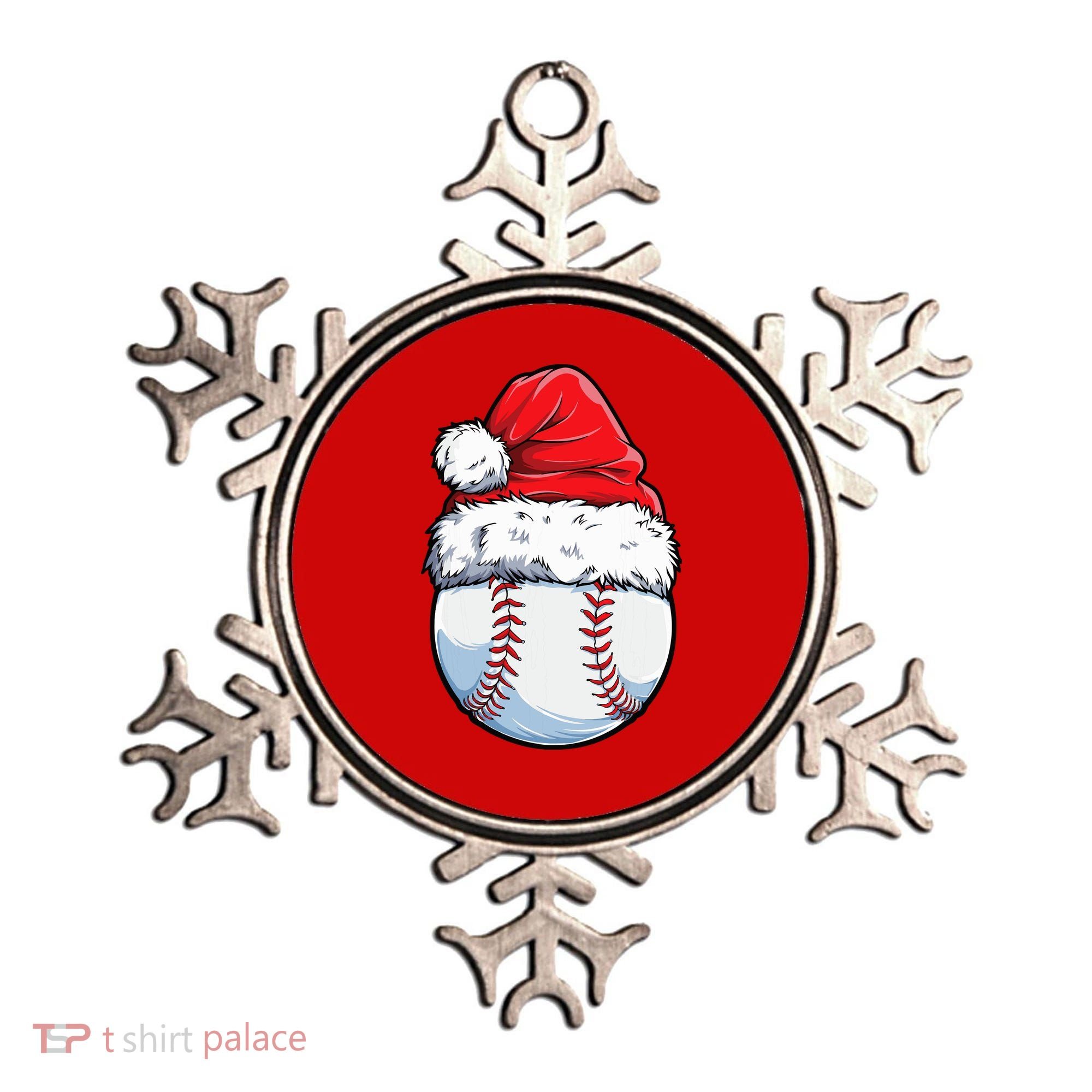 Christmas Baseball Ball Santa Hat Xmas Boys Ornament
