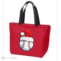 Christmas Baseball Ball Santa Hat Xmas Boys Tote Bag thumb 3