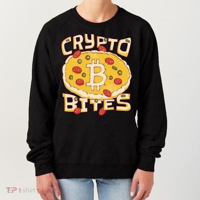 Crypto Bites Bitcoin Pizza Women's Sweatshirt