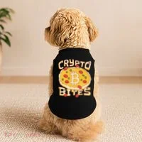 Crypto Bites Bitcoin Pizza Doggie Tank thumb 2