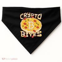 Crypto Bites Bitcoin Pizza USA-Made Doggie Bandana thumb 0