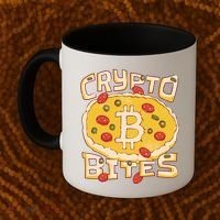 Crypto Bites Bitcoin Pizza Coffee Mug thumb 2