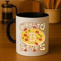 Crypto Bites Bitcoin Pizza Coffee Mug thumb 4