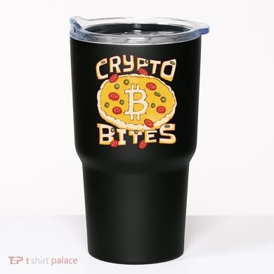 Crypto Bites Bitcoin Pizza Tumbler