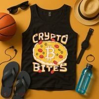 Crypto Bites Bitcoin Pizza Tank Top thumb 4