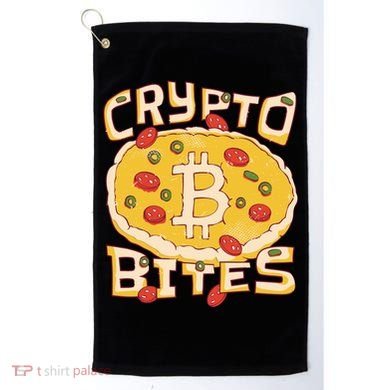 Crypto Bites Bitcoin Pizza Golf Towel