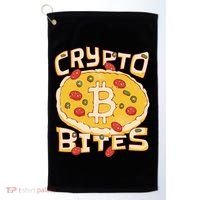 Crypto Bites Bitcoin Pizza Golf Towel thumb 0