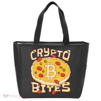 Crypto Bites Bitcoin Pizza Tote Bag
