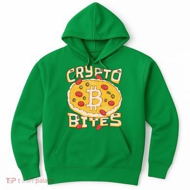 Crypto Bites Bitcoin Pizza Hoodie