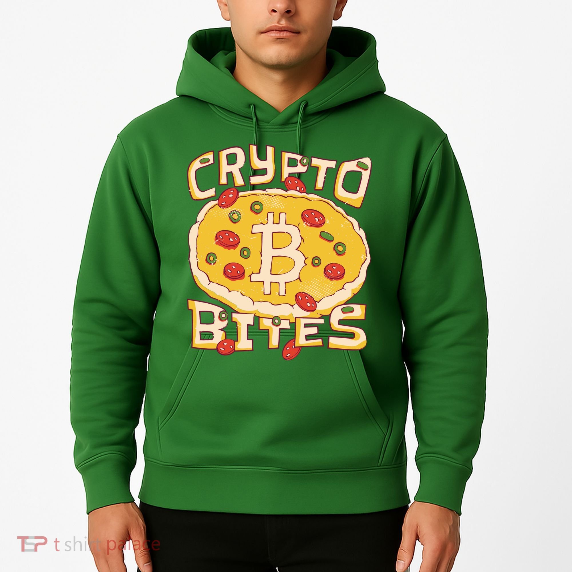 Crypto Bites Bitcoin Pizza Hoodie