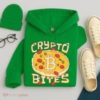 Crypto Bites Bitcoin Pizza Hoodie thumb 4