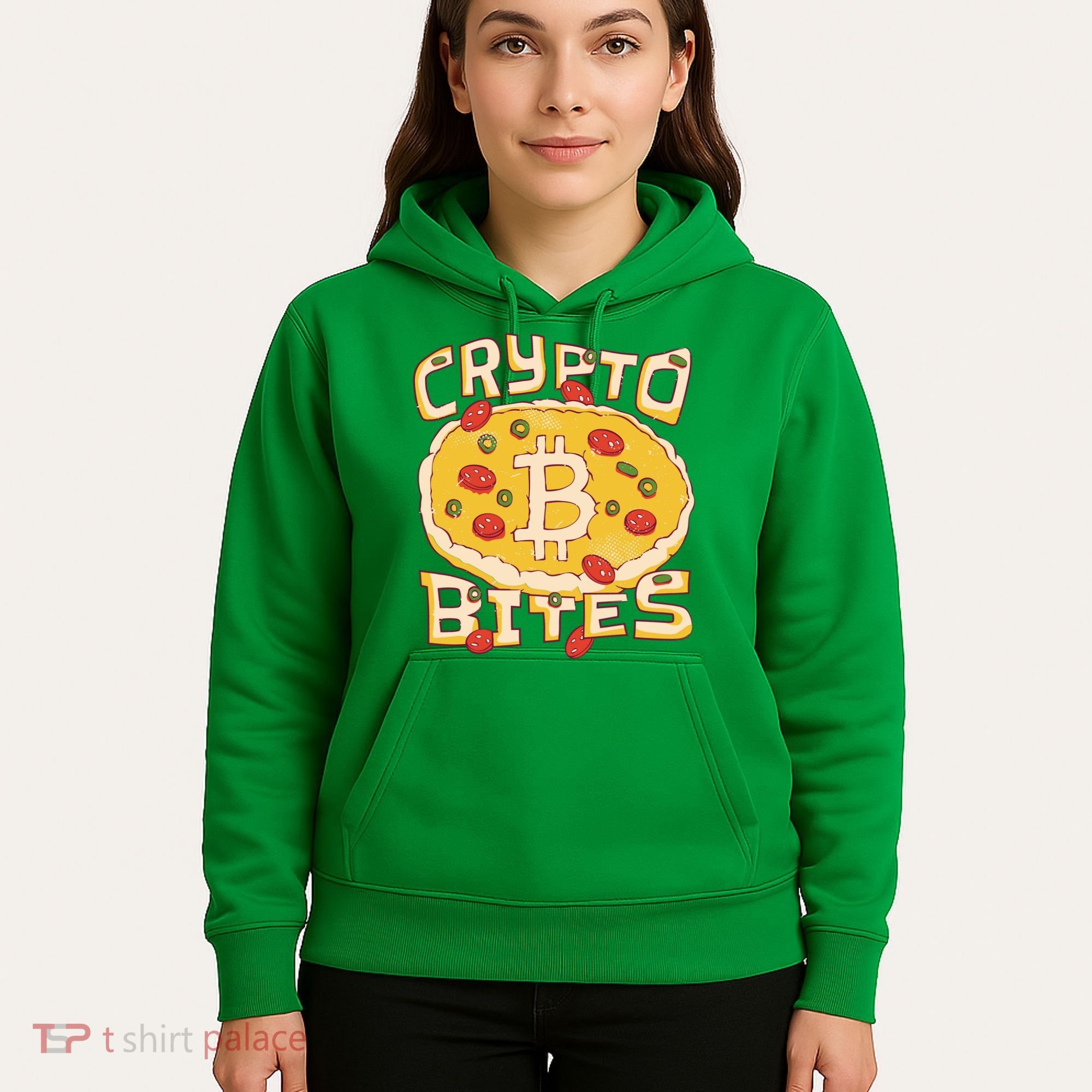 Crypto Bites Bitcoin Pizza Hoodie