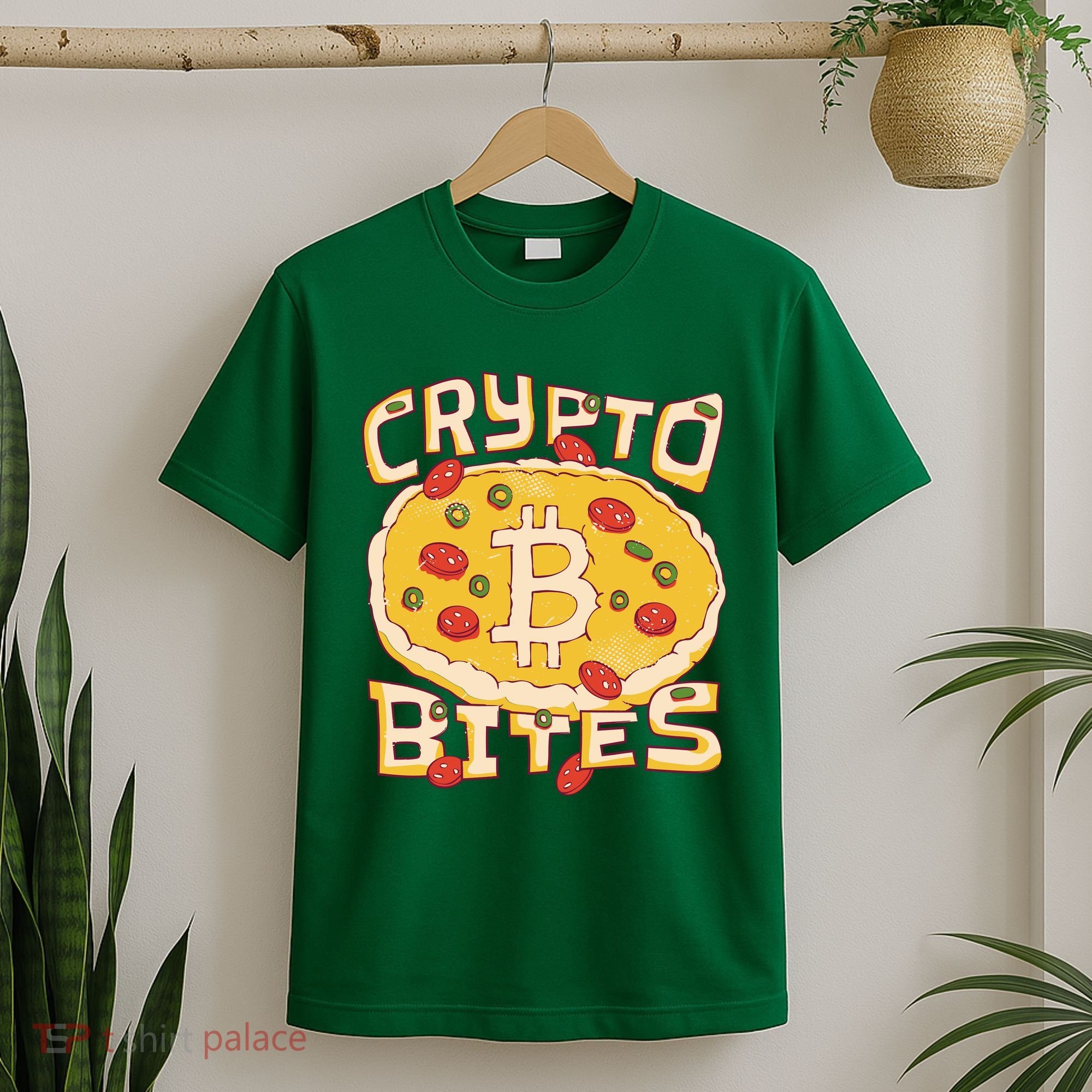 Crypto Bites Bitcoin Pizza T-Shirt