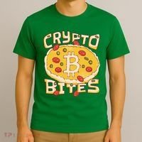 Crypto Bites Bitcoin Pizza T-Shirt thumb 3