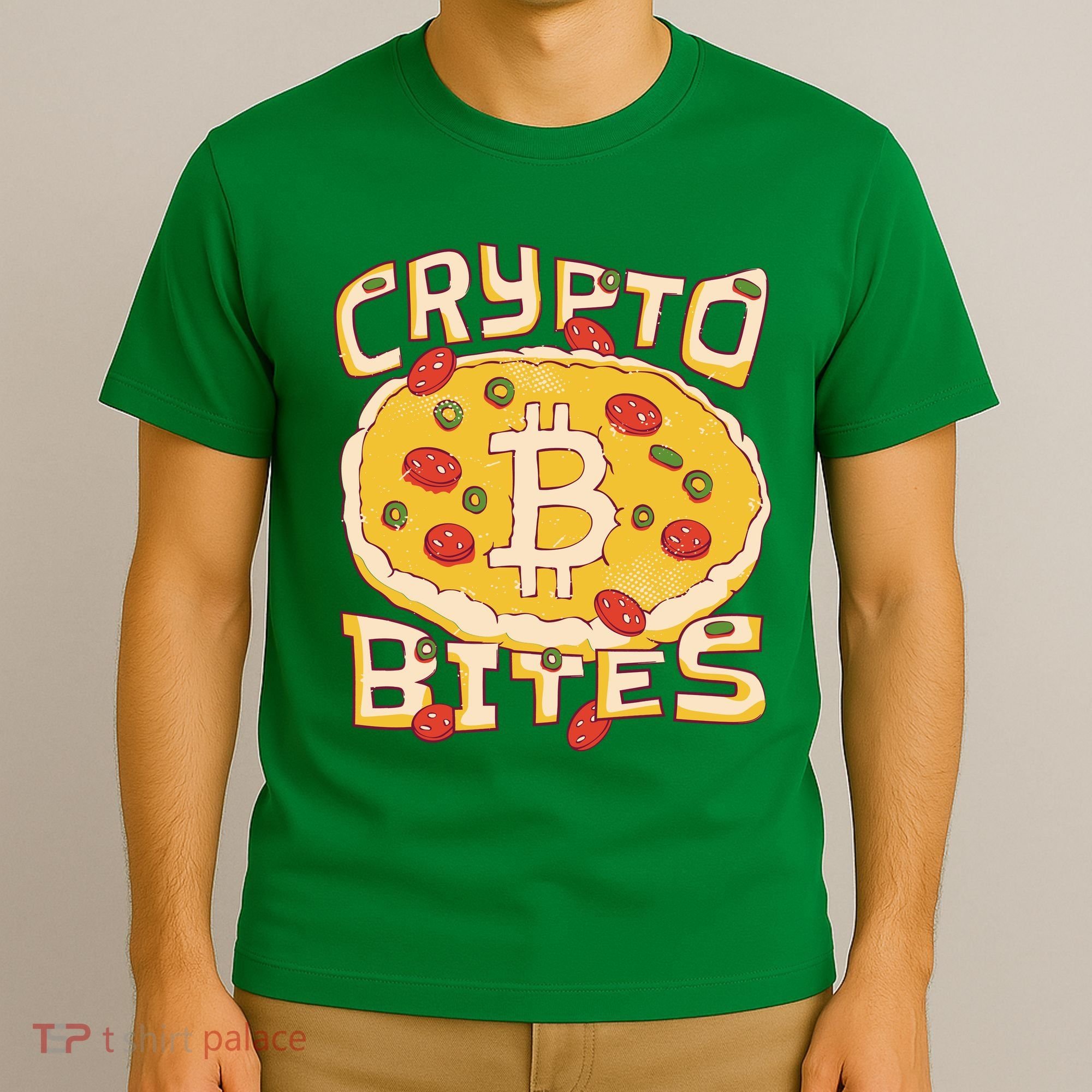 Crypto Bites Bitcoin Pizza T-Shirt