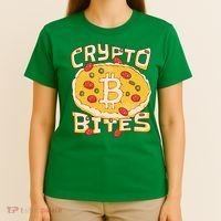 Crypto Bites Bitcoin Pizza T-Shirt thumb 4