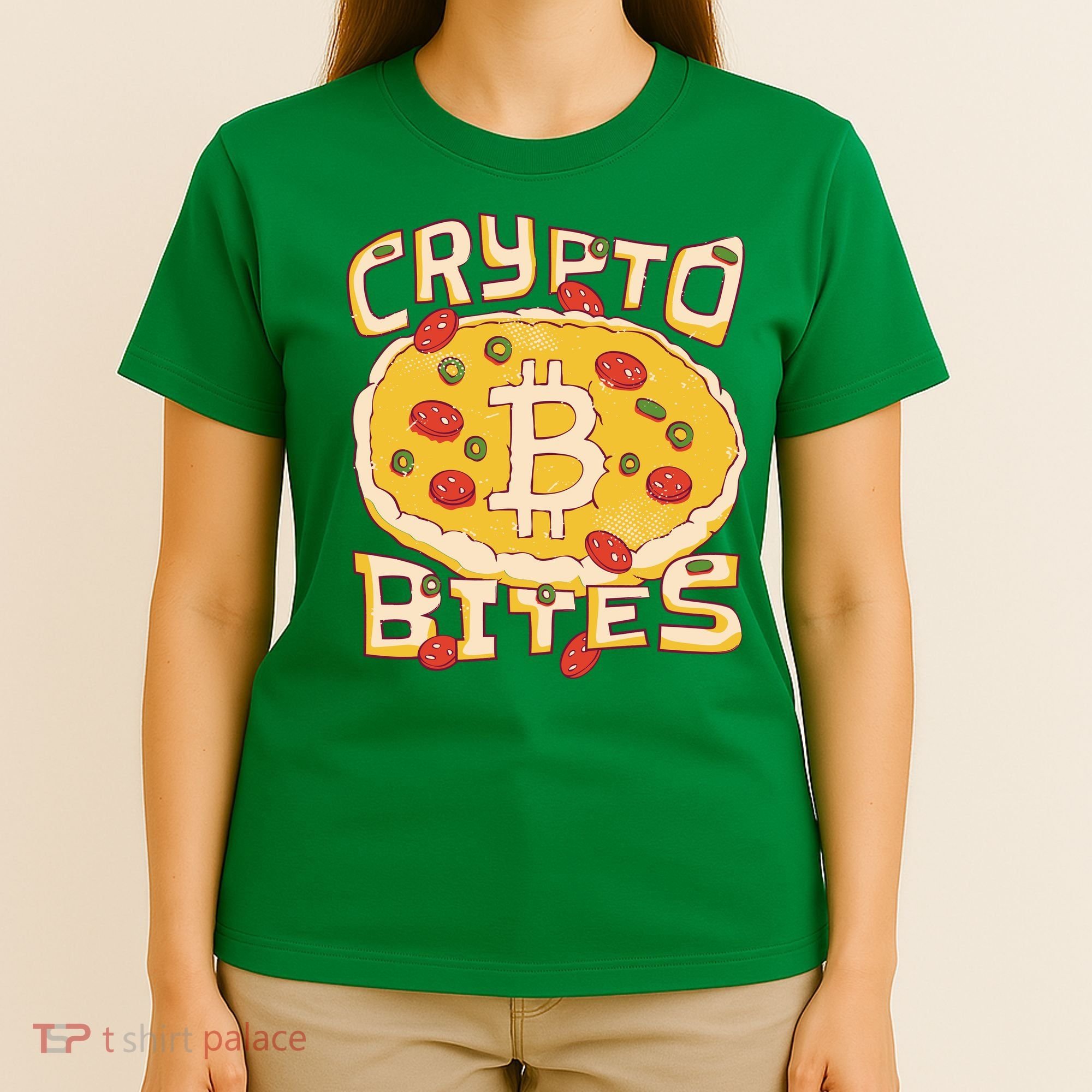 Crypto Bites Bitcoin Pizza T-Shirt