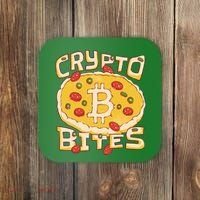Crypto Bites Bitcoin Pizza Coaster thumb 0