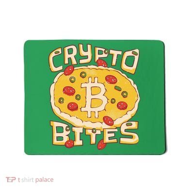 Crypto Bites Bitcoin Pizza Mousepad