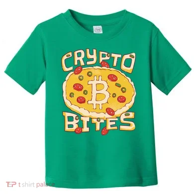Crypto Bites Bitcoin Pizza Toddler T-Shirt