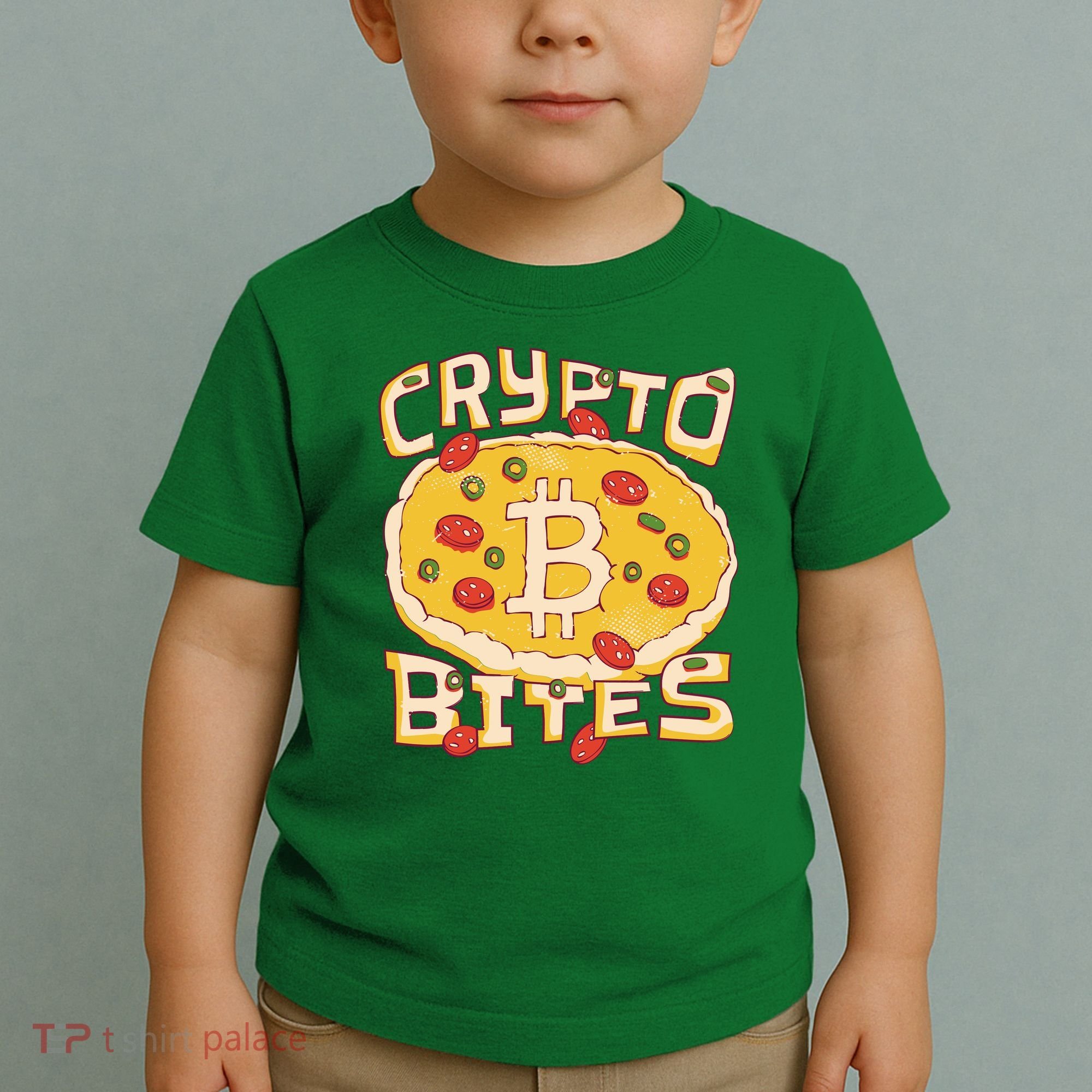 Crypto Bites Bitcoin Pizza Toddler T-Shirt