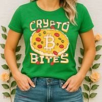 Crypto Bites Bitcoin Pizza Women's T-Shirt thumb 2
