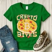 Crypto Bites Bitcoin Pizza Women's T-Shirt thumb 3
