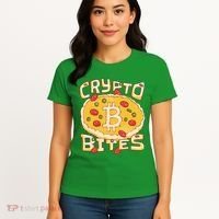 Crypto Bites Bitcoin Pizza Women's T-Shirt thumb 4