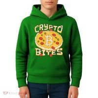 Crypto Bites Bitcoin Pizza Kids Hoodie thumb 4