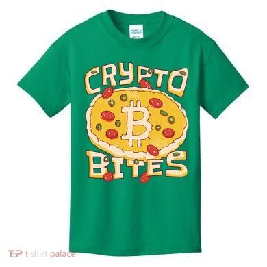 Crypto Bites Bitcoin Pizza Kids T-Shirt
