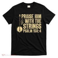 Cool Banjo Bluegrass Music Art For Men Women Worship Leader T-Shirt thumb 0