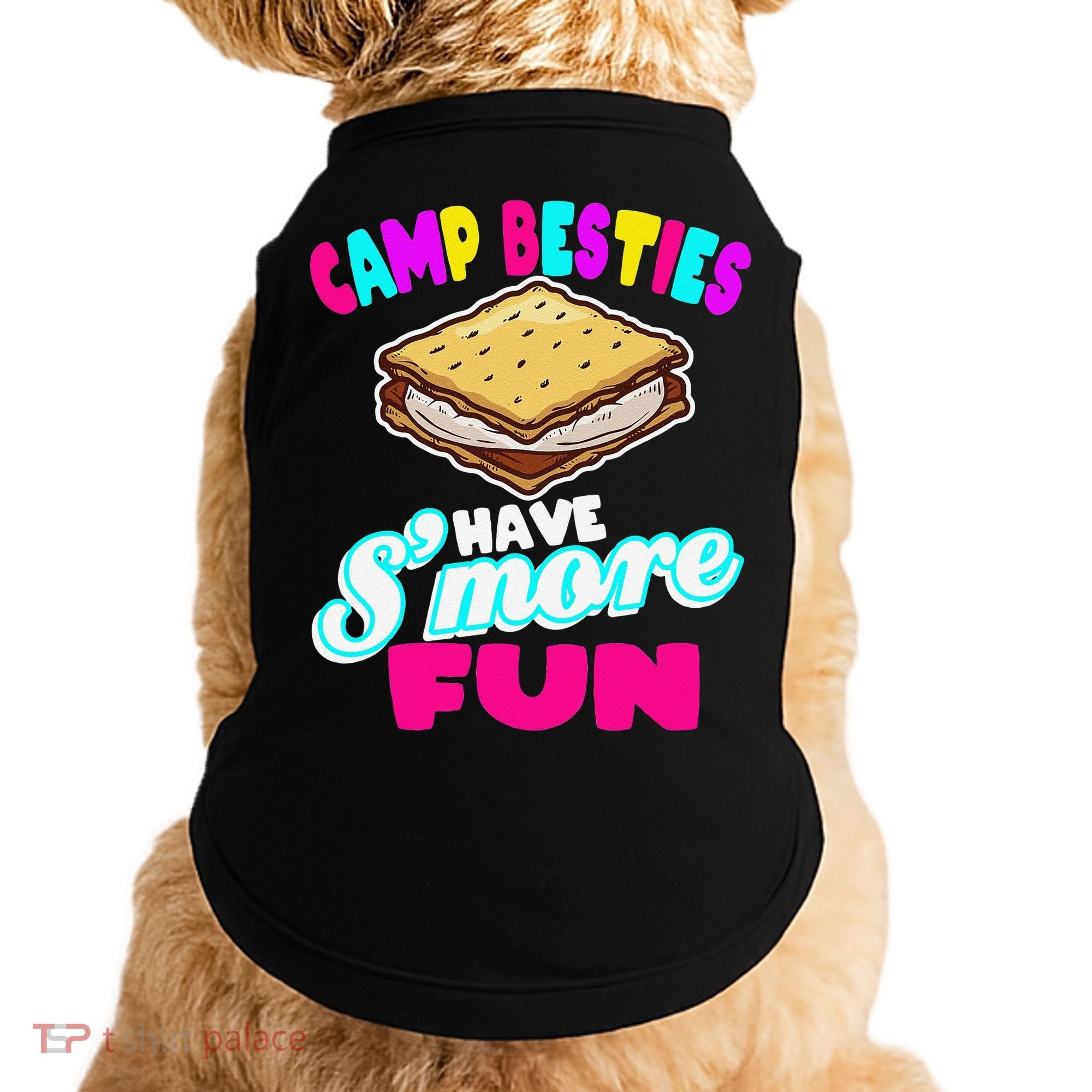 Camp Besties Best Friend Summer Camping Funny Smore Fun Doggie Tank