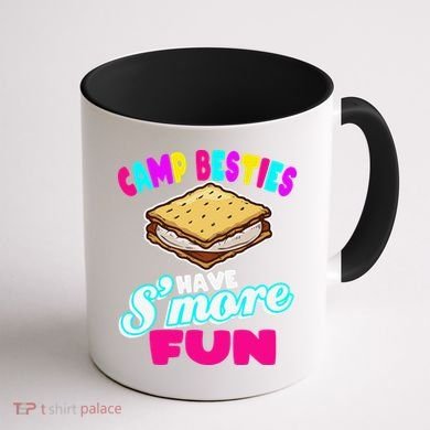 Camp Besties Best Friend Summer Camping Funny Smore Fun Coffee Mug back