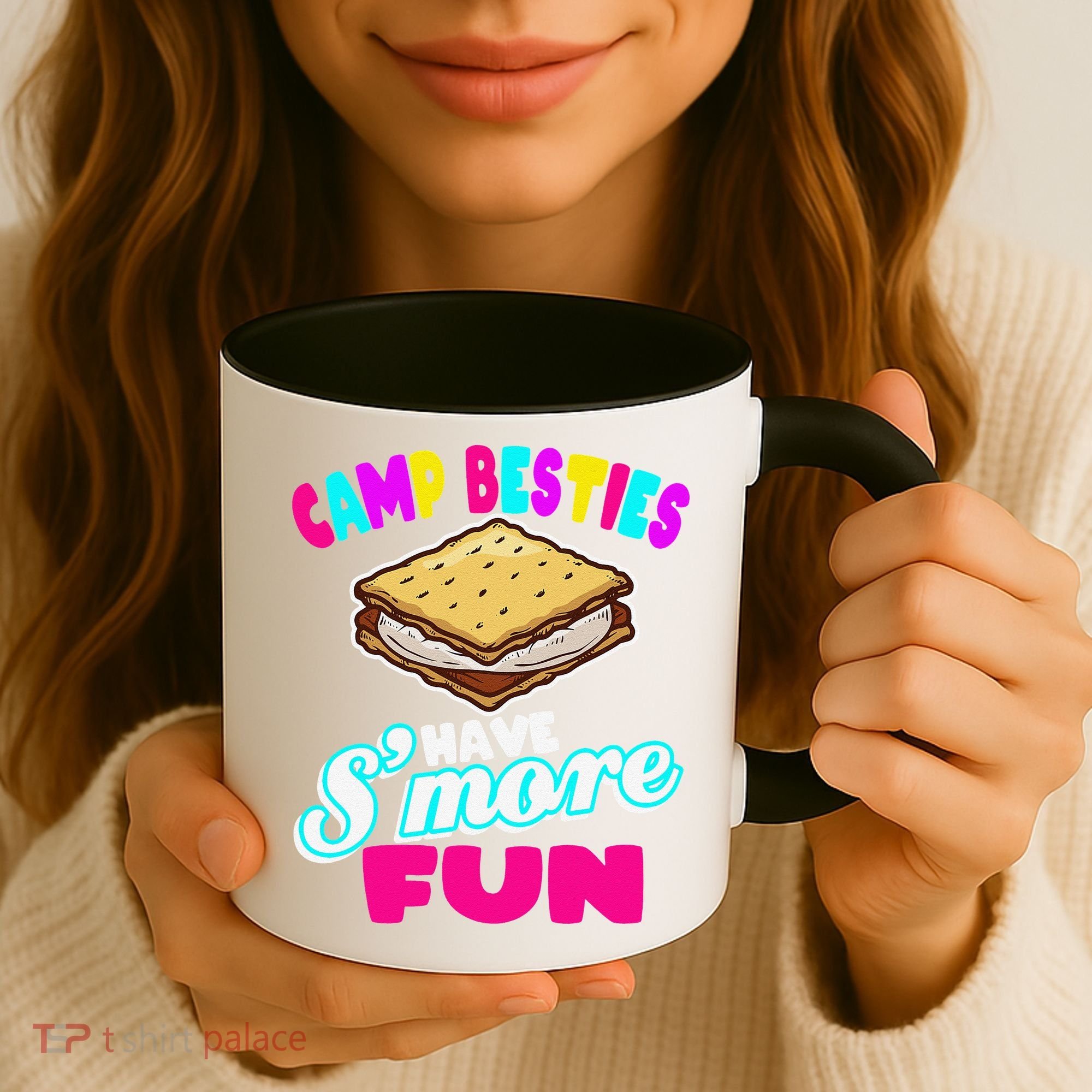 Camp Besties Best Friend Summer Camping Funny Smore Fun Coffee Mug