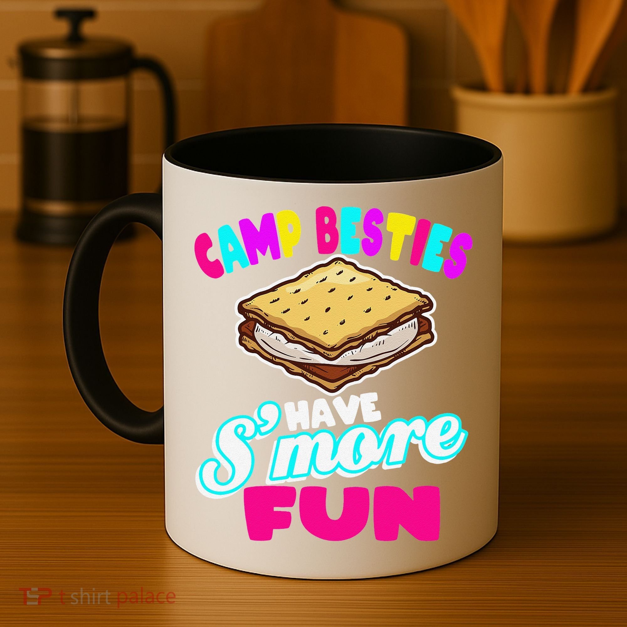Camp Besties Best Friend Summer Camping Funny Smore Fun Coffee Mug