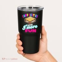 Camp Besties Best Friend Summer Camping Funny Smore Fun Tumbler thumb 2