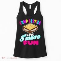 Camp Besties Best Friend Summer Camping Funny Smore Fun Women's Tank Top thumb 0