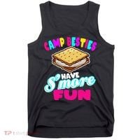 Camp Besties Best Friend Summer Camping Funny Smore Fun Tank Top thumb 0