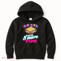 Camp Besties Best Friend Summer Camping Funny Smore Fun Kids Hoodie thumb 0