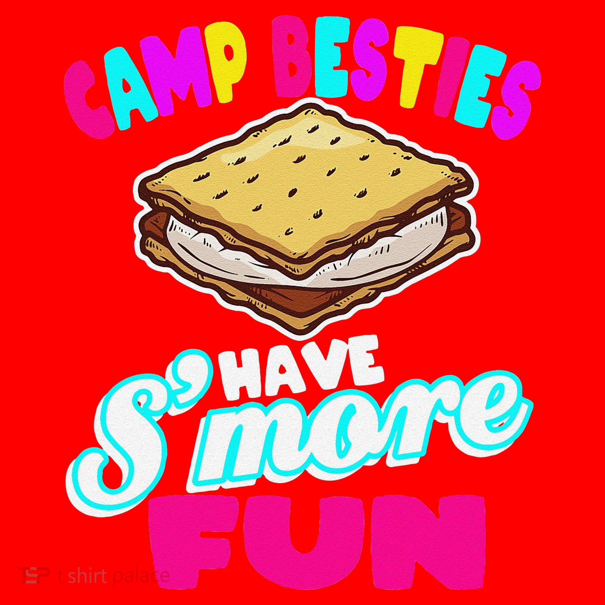Camp Besties Best Friend Summer Camping Funny Smore Fun Santa Hat