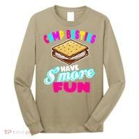 Camp Besties Best Friend Summer Camping Funny Smore Fun Long Sleeve Shirt thumb 0