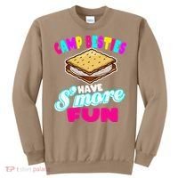 Camp Besties Best Friend Summer Camping Funny Smore Fun Sweatshirt thumb 0