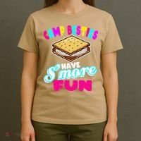 Camp Besties Best Friend Summer Camping Funny Smore Fun T-Shirt thumb 4