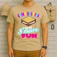 Camp Besties Best Friend Summer Camping Funny Smore Fun T-Shirt thumb 6