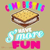 Camp Besties Best Friend Summer Camping Funny Smore Fun Mousepad thumb 1