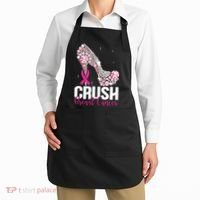 Crush Breast Cancer Awareness Bling Pink Ribbon Apron thumb 2