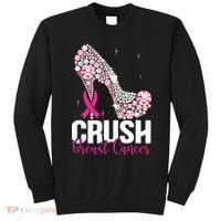 Crush Breast Cancer Awareness Bling Pink Ribbon Sweatshirt thumb 0