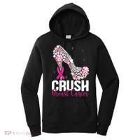 Crush Breast Cancer Awareness Bling Pink Ribbon Women's Hoodie thumb 0