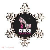 Crush Breast Cancer Awareness Bling Pink Ribbon Ornament thumb 0