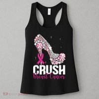 Crush Breast Cancer Awareness Bling Pink Ribbon Women's Tank Top thumb 3